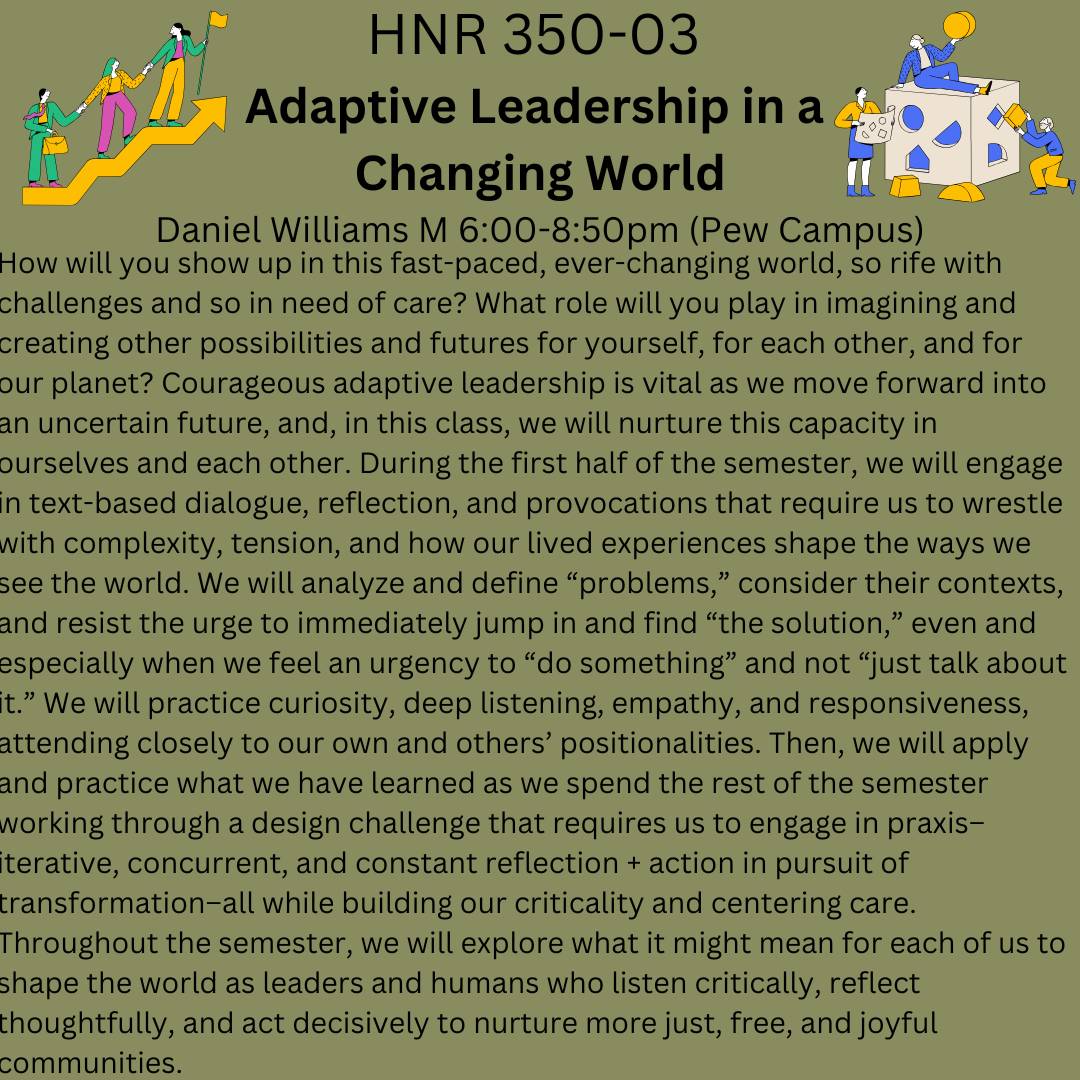 course description HNR 350-03